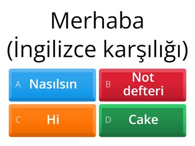 3. sınıf İngilizce ilk ünite 1. ünite