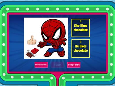 He likes.../She likes...