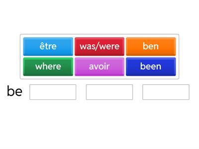 Irregular verbs 1 ex 3: place le prétérit puis le participe passé puis la traduction