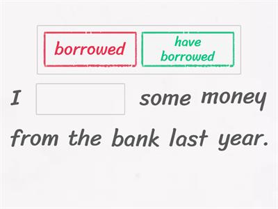 Present perfect or simple past? 1.