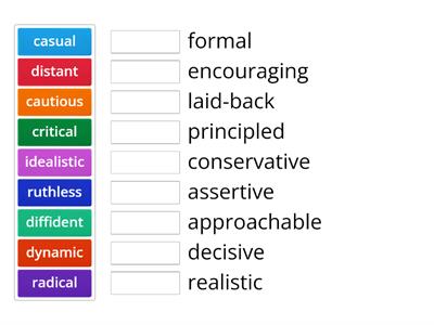 Market leader Intermediate Unit 10 Character adjectives