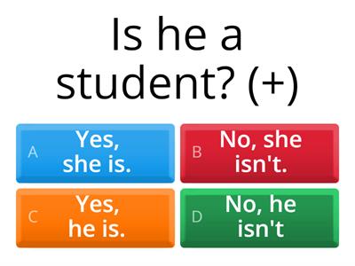 TO BE: yes/no short answers