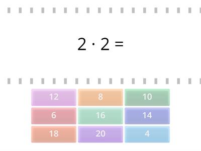 Таблица умножения на "2". 2 класс