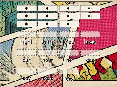 sight words until 3.4 homophones