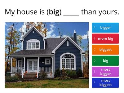 Comparatives and Superlatives