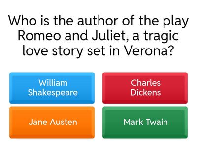 Romeo and Juliet Quiz