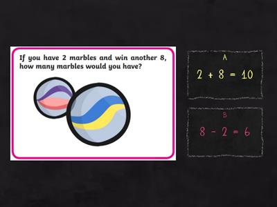 Addition and Subtraction to 10 Word Problems