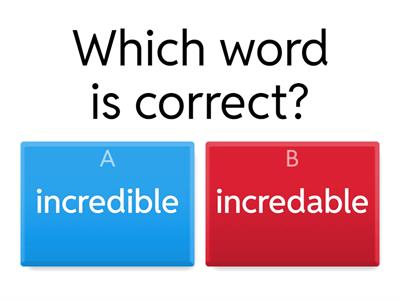 Suffix -able and -ible