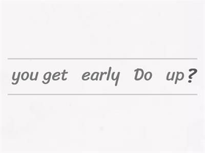 Yes/No Present Simple questions