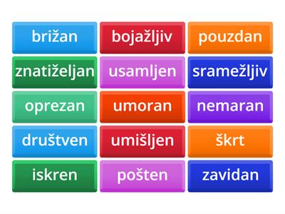 LJUDSKE OSOBINE I KARAKTERISTIKE