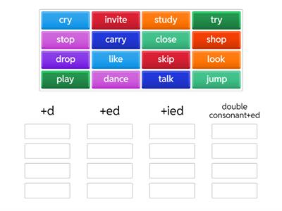Past Simple (regular verbs)