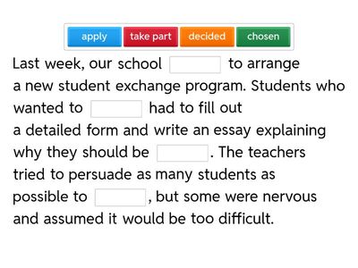 Text with verbs B1+ - 14.11