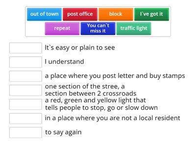Asking for directions 