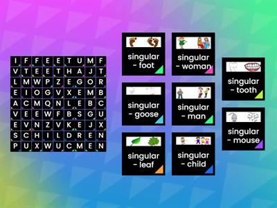 Irregular plurals in English