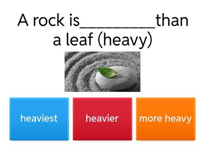 Comparatives and Superlatives