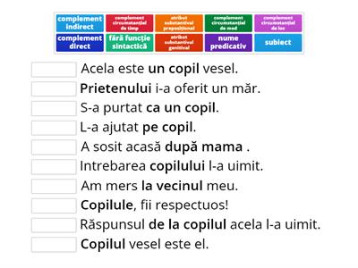 7. B. Substantivul. Functii sintactice