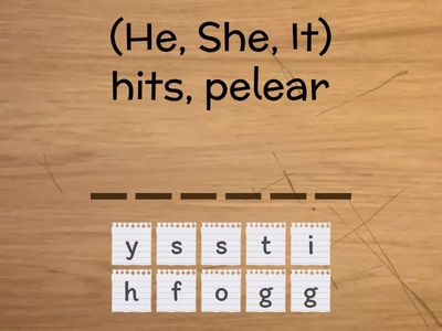 Spelling Action Words