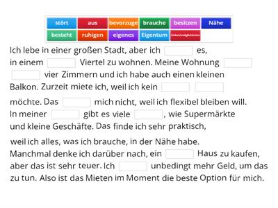 Spektrum A1, Kapitel 11 Wohnen