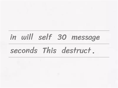 struct sentence unjumble