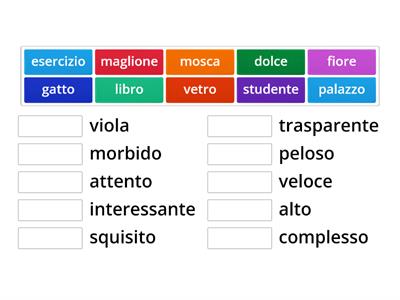 Aggettivi qualificativi