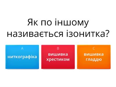 Трудове навчання. Ізонитка