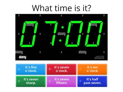 WHAT TIME IS IT? Digital