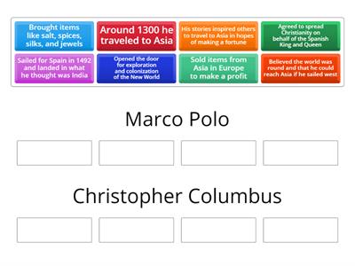 Marco Polo vs. Christopher Columbus