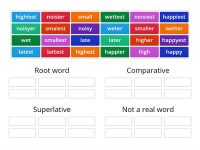 Comparatives ER and Superlatives EST