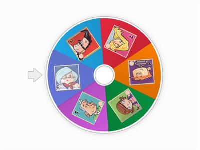 Family Members Spinner Game