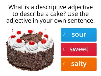 Descriptive adjectives 