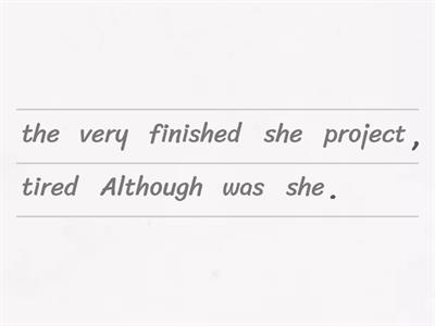 Although / Even Though / Despite / In Spite Of