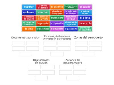 Vocabulario: el aeropuerto/el avión