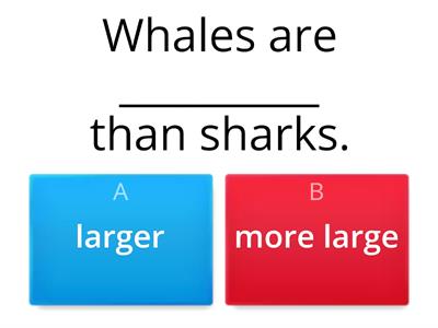 Comparatives -er, -est