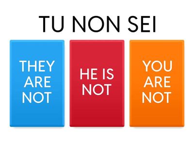 To be (forma negativa)