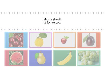 Ghicitori despre fructele de toamnă!