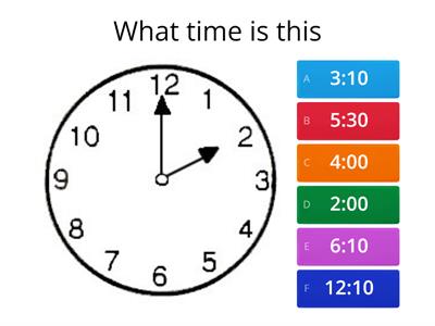 Time - analogue clock to digital time