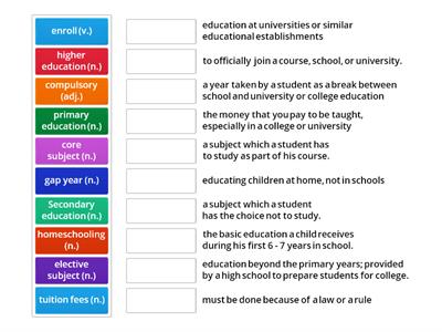 Education Vocabulary 