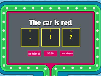 Punctuation: Period, Exclamation Point, Question Mark