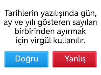 Noktalama İşaretleri Test