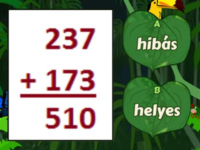 Írásbeli összeadás 500-ig