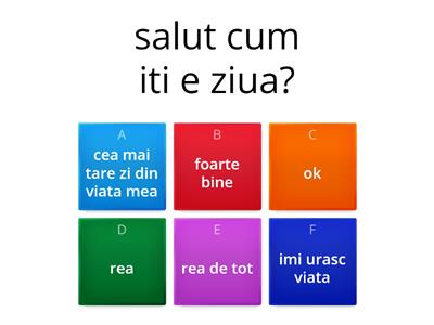 bine ai revenit la un alt quiz