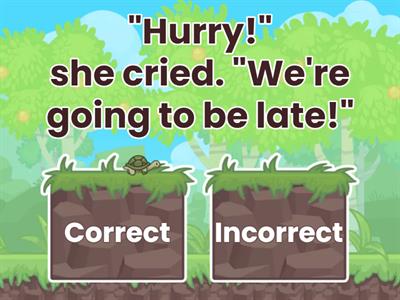 Dialogue Punctuation Practice