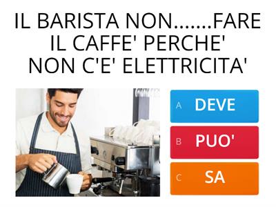 I VERBI SERVILI CON LE PROFESSIONI