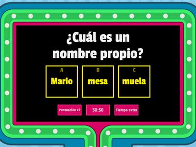 Juego nombres propios