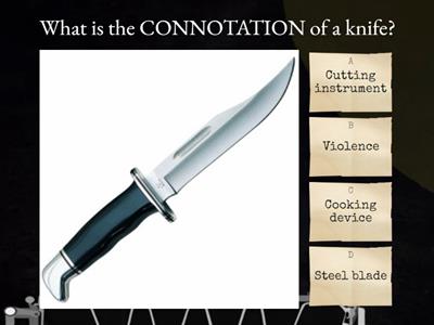 Connotations v Denotations Quiz