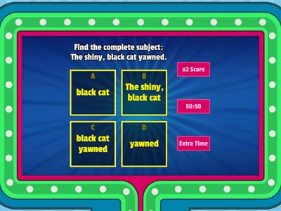 Complete Subject Predicate Review