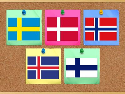 Vlajky států severní Evropy