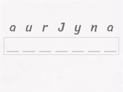 Guess the months! (anagram)
