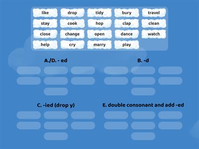 Past Tense Verbs (Regular)