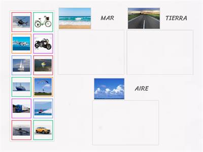 TRANSPORTES: TIERRA, MAR Y AIRE